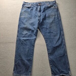 Wrangler 13MWZPW Cowboy Cut Jeans Mens 40x30 Blue Denim Western USA